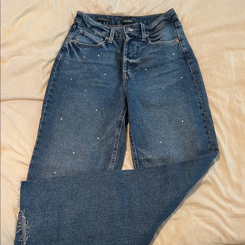 Rhinestone Blue Jeans